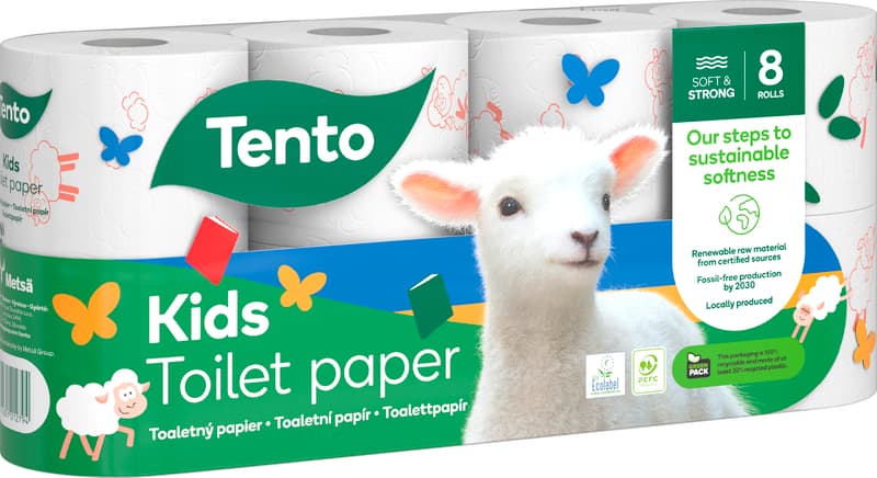 Tento Kids toaletní papír 3vrstvý, 8 ks