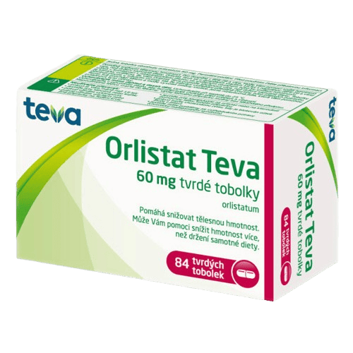 ORLISTAT TEVA 60MG Tvrdá tobolka 84