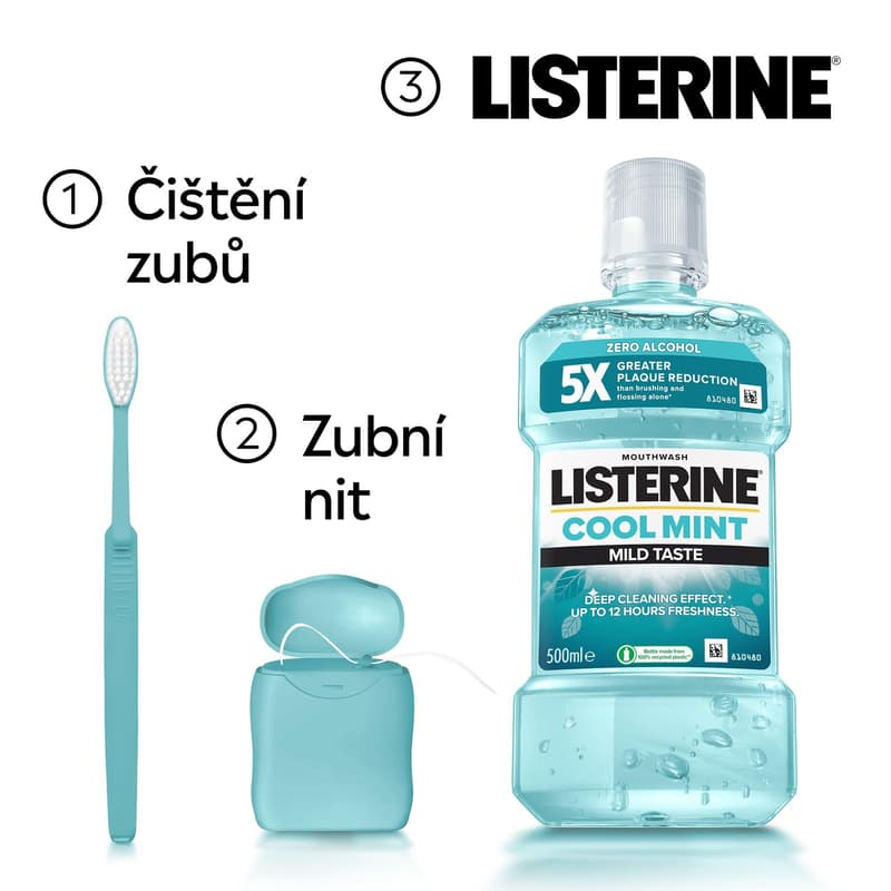 Listerine Cool Mint Mild Taste Mouthwash