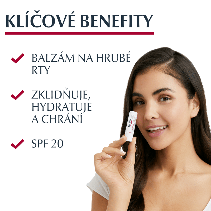Eucerin Lip Aktiv tyčinka na rty 4.8g