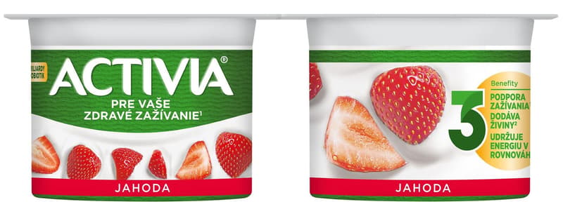Activia Probiotický jogurt jahoda 4×120 g