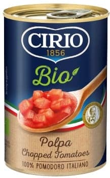 Cirio BIO Sliced peeled tomatoes