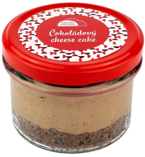 Ovocný Světozor Chocolate cheesecake in glass