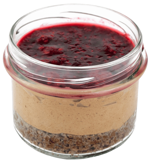 Ovocný Světozor Chocolate cheesecake in glass