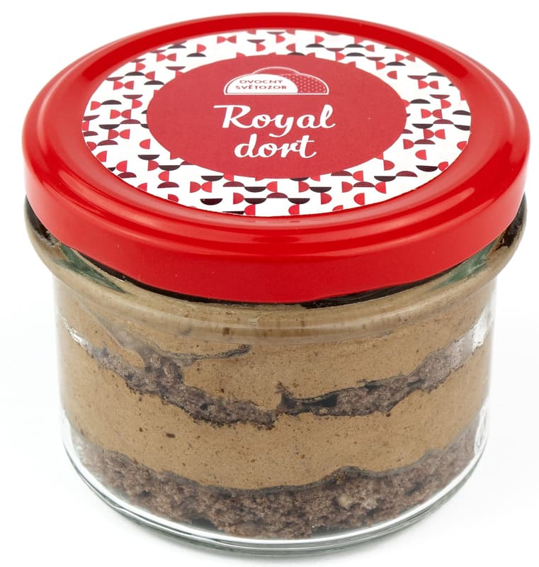 Ovocný Světozor Royal cake in glass