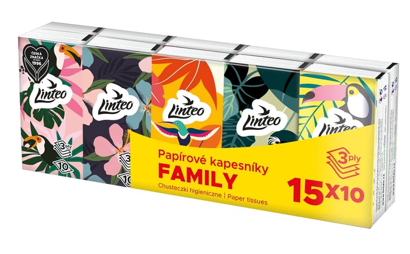 Linteo tissues 3-ply, 10x15pcs