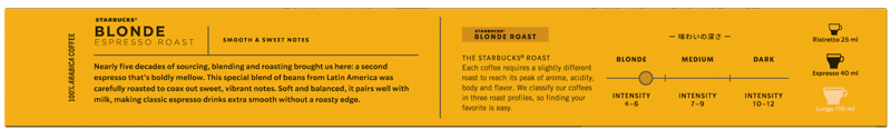 Starbucks Blonde Espresso Roast by Nespresso Blonde Roast kávové kapsle