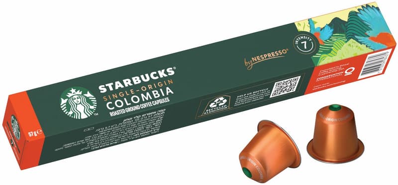 Starbucks® Single-Origin Colombia by Nespresso® Medium Roast - coffee capsules