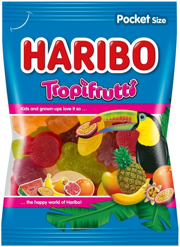 Haribo Tropi Frutti jelly with fruit flavors