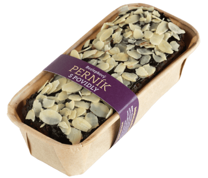 Koláčkova pekárna - Ginger bread with jam and almonds gluten-free