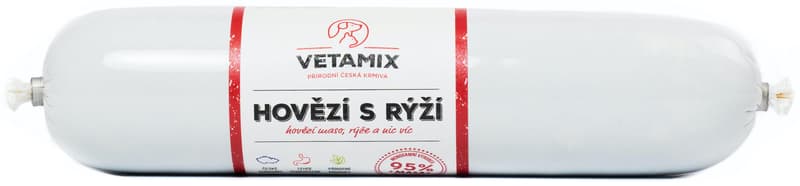 Vetamix Barf sausage beef with rice