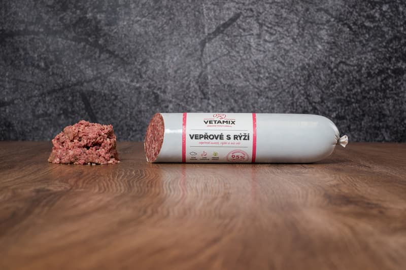 Vetamix Barf sausage pork with rice