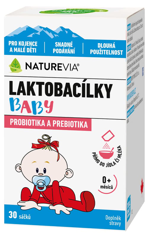 NatureVia Laktobacílky baby 30 sáčků