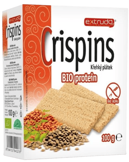 Extrudo Crispins BIO protein křehký plátek