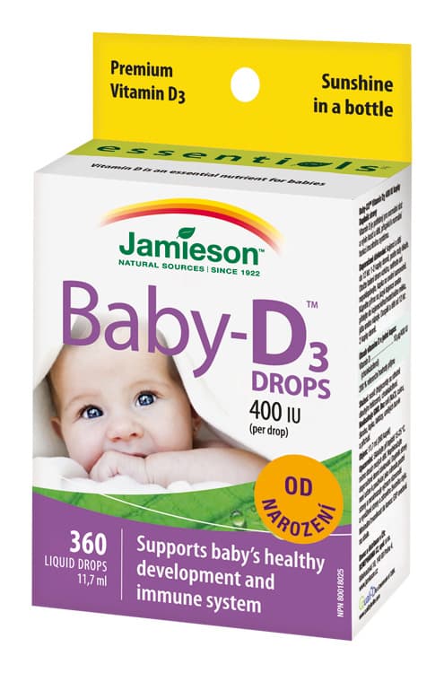 JAMIESON Baby-D3 Vitamin D3 400 IU drops 11.7ml