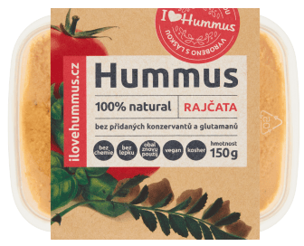 I love Hummus Hummus s rajčaty