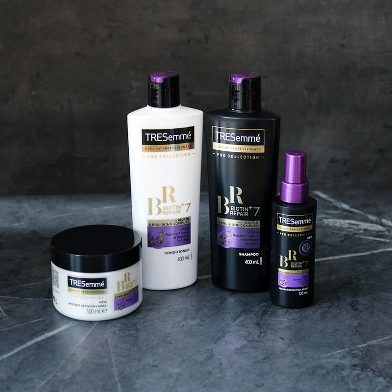 Tresemmé Kondicionér Biotin + Repair 7 na obnovu poškozených vlasů