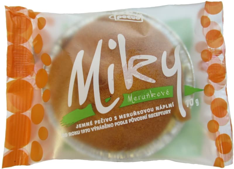 Pecud Miky jemné pečivo s meruňkovou náplní