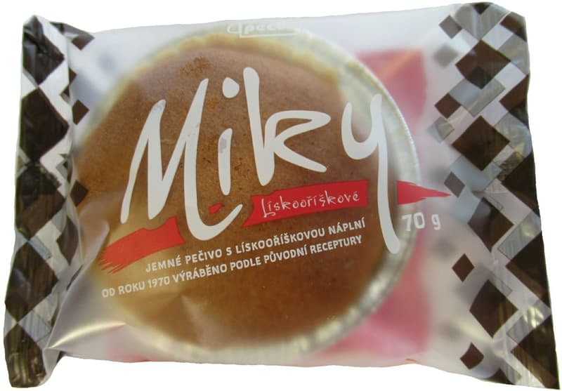 Pecud Miky jemné pečivo s lískooříškovou náplní