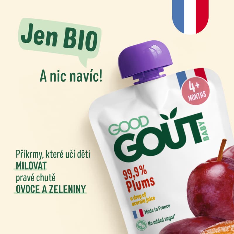 Good Gout BIO Kapsička švestka