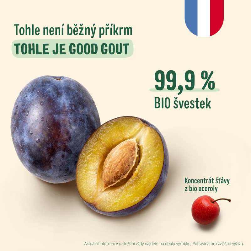 Good Gout BIO Kapsička švestka
