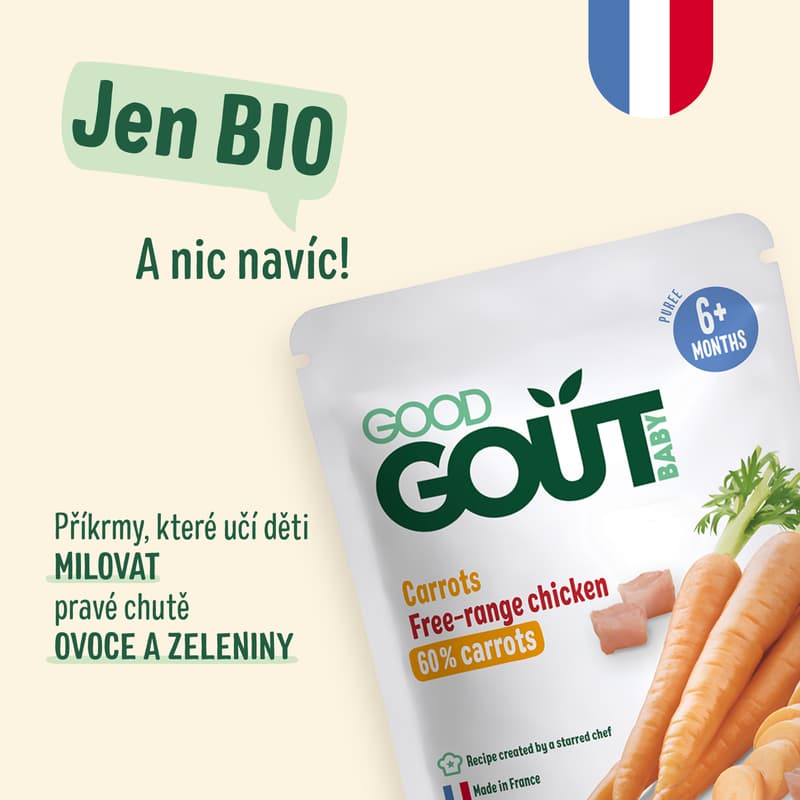Good Gout BIO Carrots with farm chick
