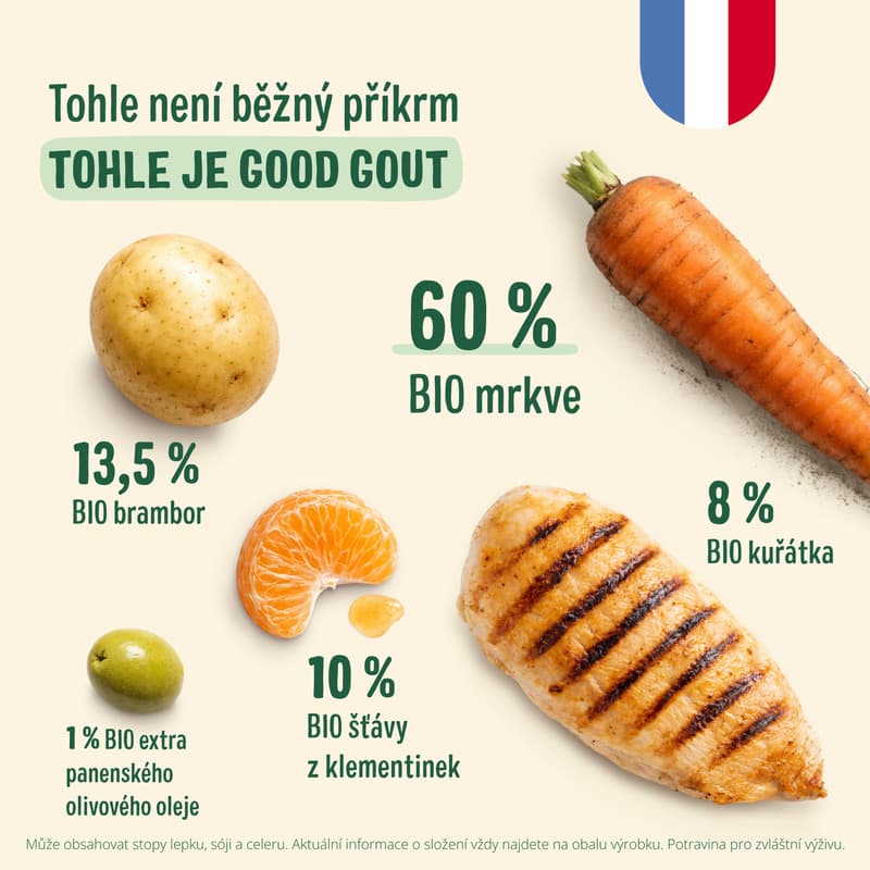 Good Gout BIO Carrots with farm chick