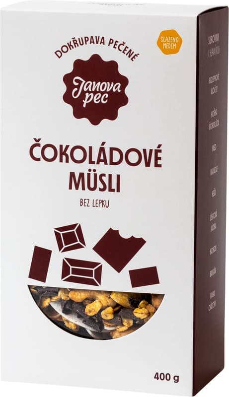 Janova pec First baked chocolate muesli without gluten