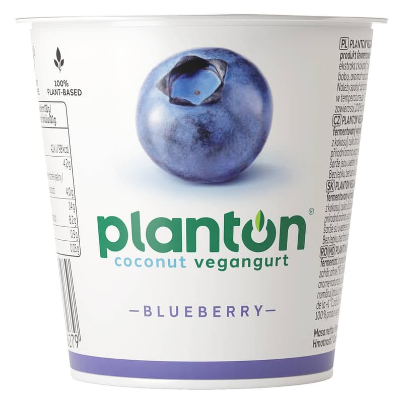 PlantON Zakysaný dezert z kokosového mléka borůvka