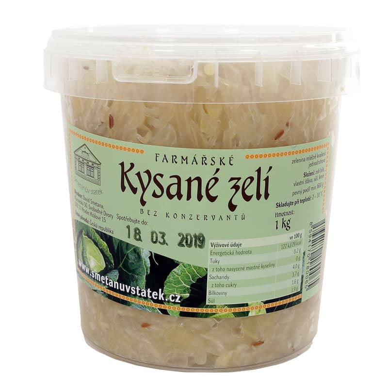 Farm sauerkraut (Smetana's farm), bucket