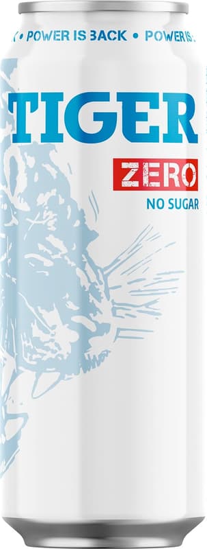 Tiger Energy drink Zero plech