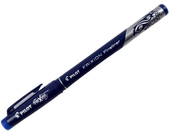 Pilot FriXion modrý gumovací liner, šířka stopy 0,45mm, šířka hrotu 1,3mm