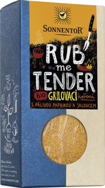 Sonnentor BIO Rub me tender grilovací koření s pálivou paprikou a jalovcem