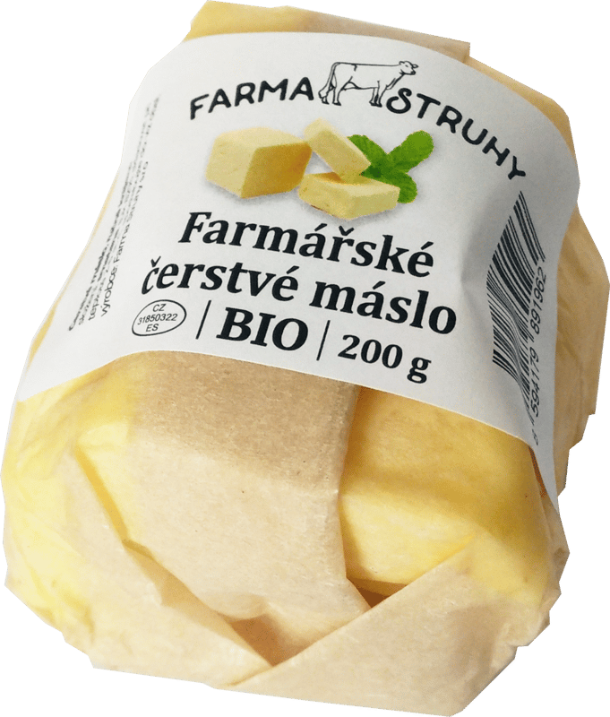 Farma Struhy Organic Farm fresh butter