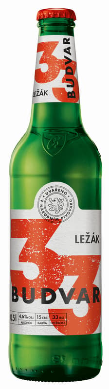 Budvar 33 světlý ležák 8x0,5l sklo