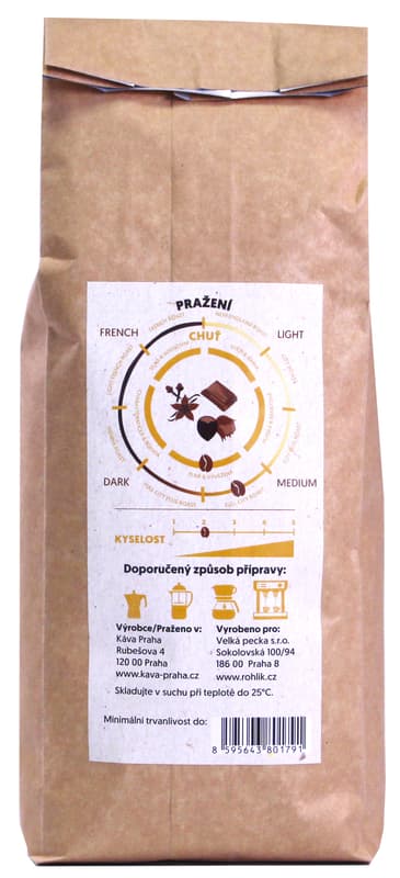 Rohlik.cz Naše Zrnka 80 % Arabica 20 % Robusta