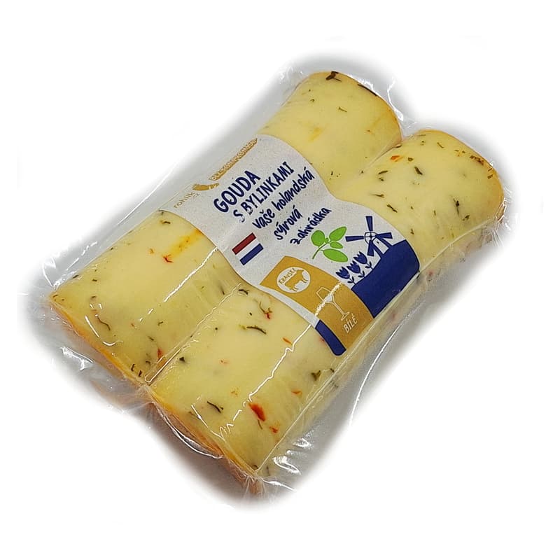 Rohlik.cz Gouda with herbs cutout