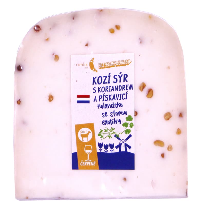 Rohlik.cz Kozí sýr s koriandrem a pískavicí výkroj
