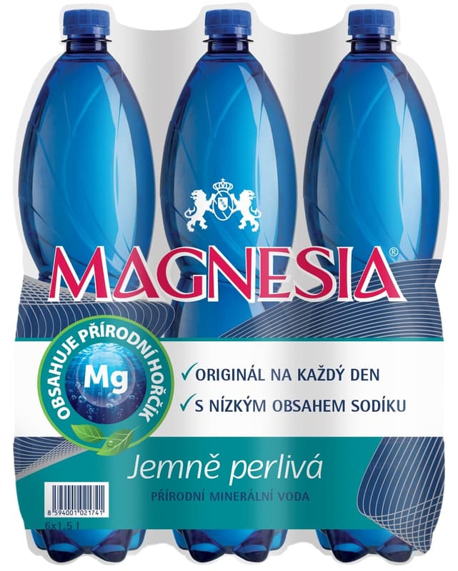 Magnesia Minerální voda jemně perlivá (6×1,5l)