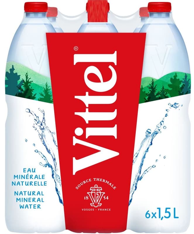 Vittel® Minerální voda neperlivá (6×1,5 l)
