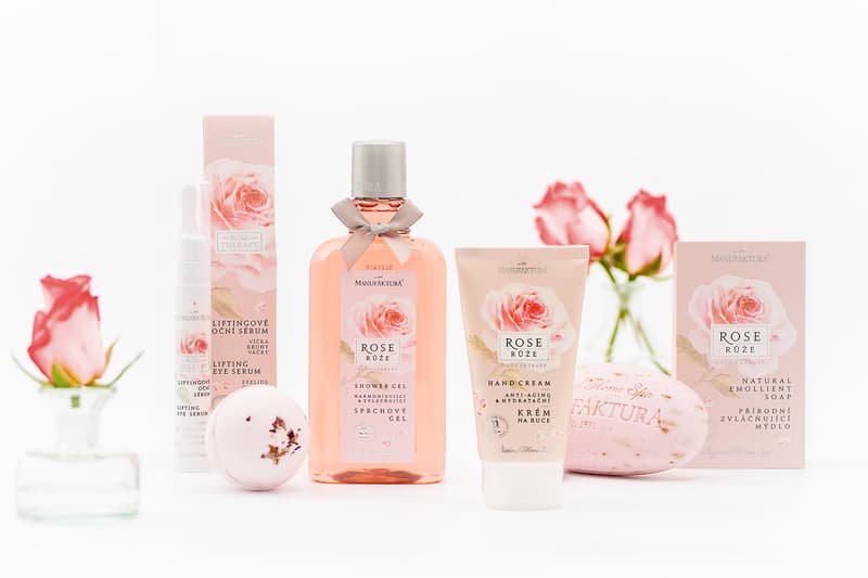 Manufaktura Vegetable soap with thermal salt, glycerine and rose