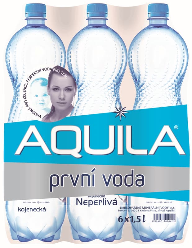 Aquila neperlivá kojenecká voda (6x1,5l)