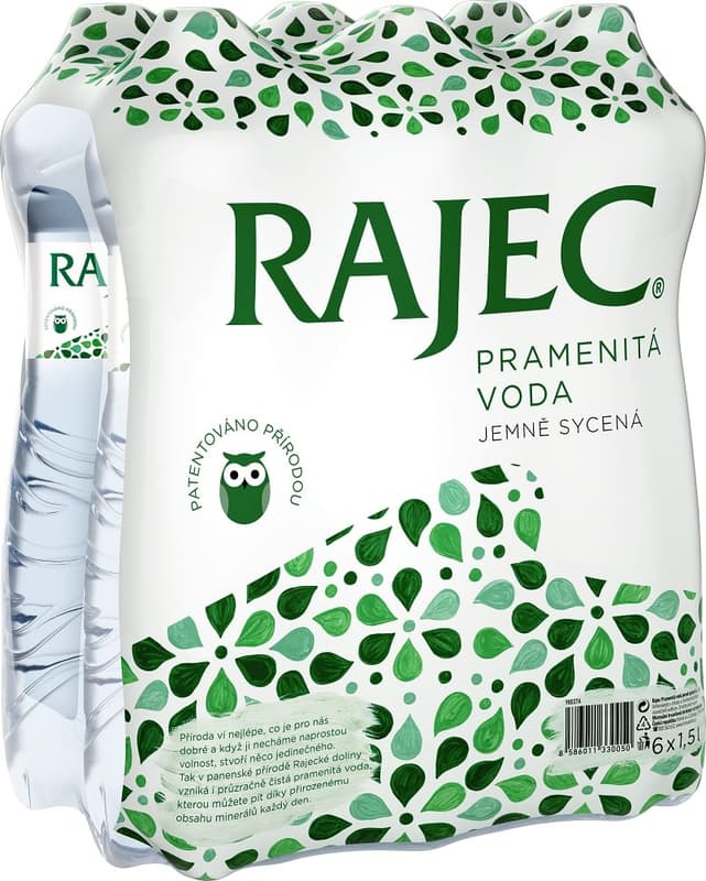 Rajec Jemně perlivá voda (6×1,5l)