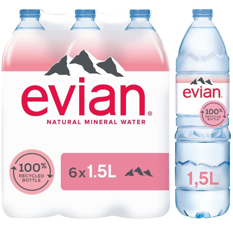 Evian mineral water (6x1,5l)