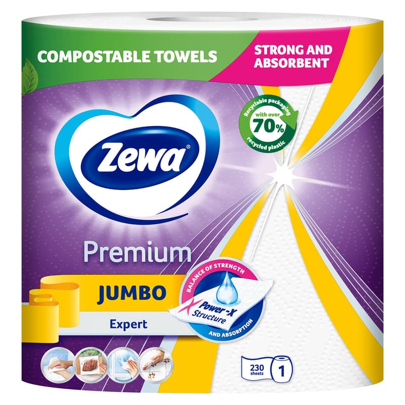 Zewa Premium Jumbo kuchyňské utěrky 3vrstvé