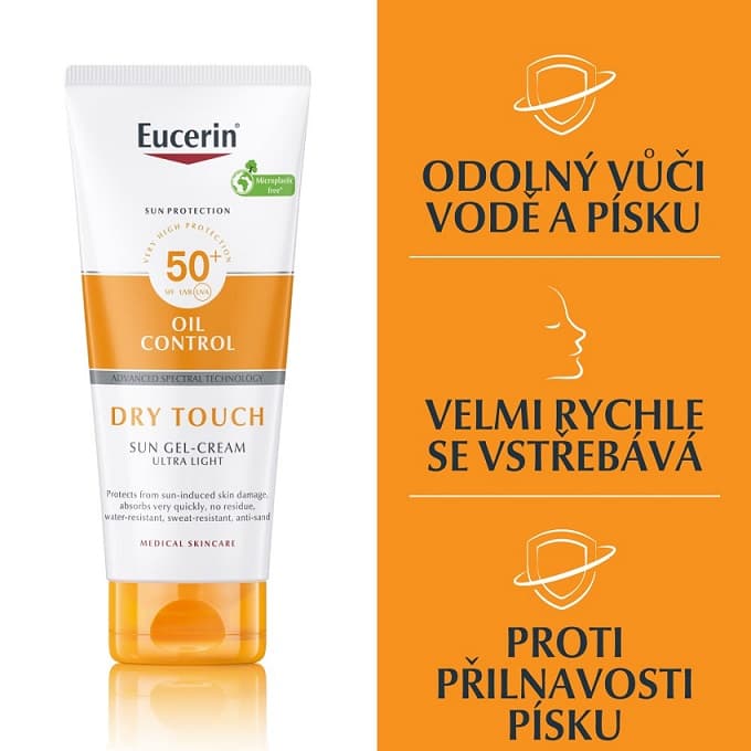 EUCERIN SUN Cream gel for opal.Dry Touch SPF50 + 200ml