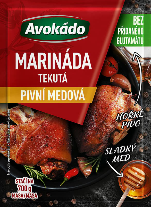Avokádo Beer marinade honey