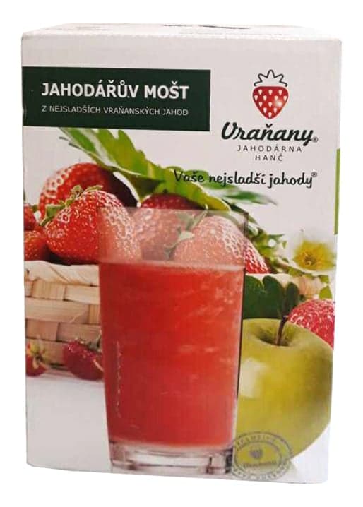 Jahodárna Vraňany Jahodářův apple cider 100% strawberry