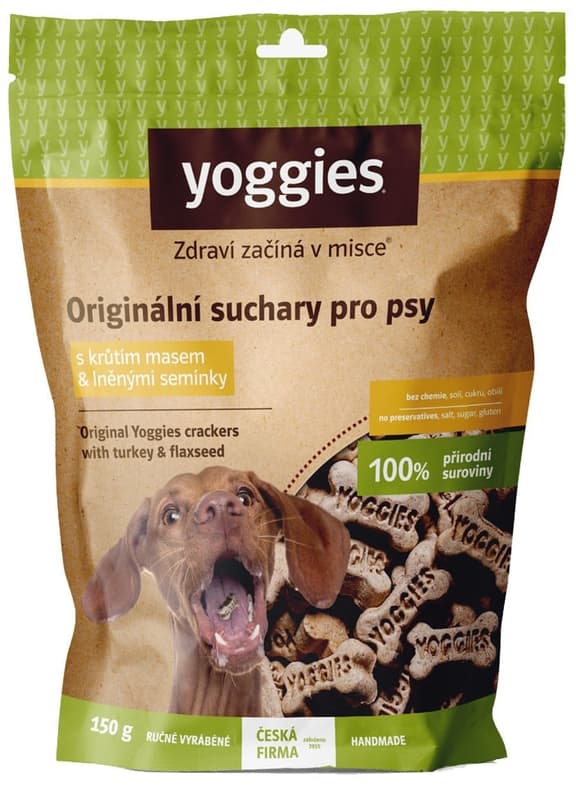 Yoggies - Original biscuits for dogs with turkey & flax seeds