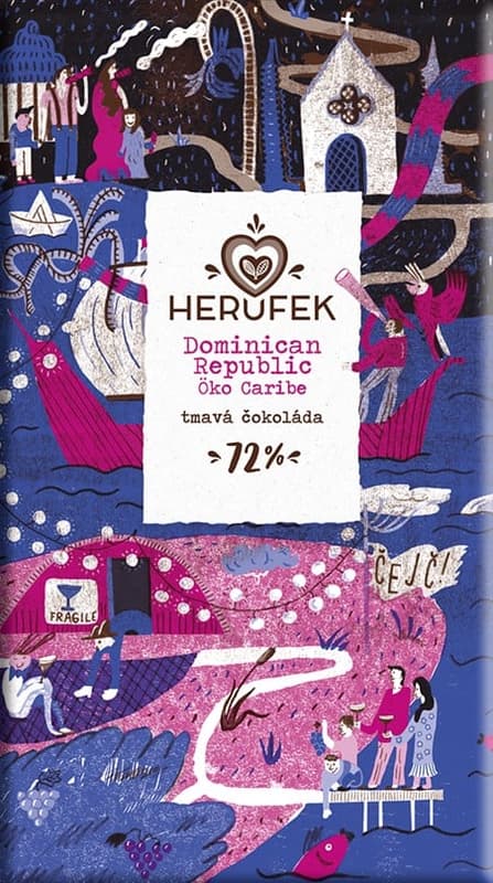 Herufek BIO Dominican Republic Öko Caribe dark chocolate 72%